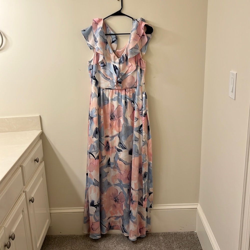 DKNY floral maxi dress